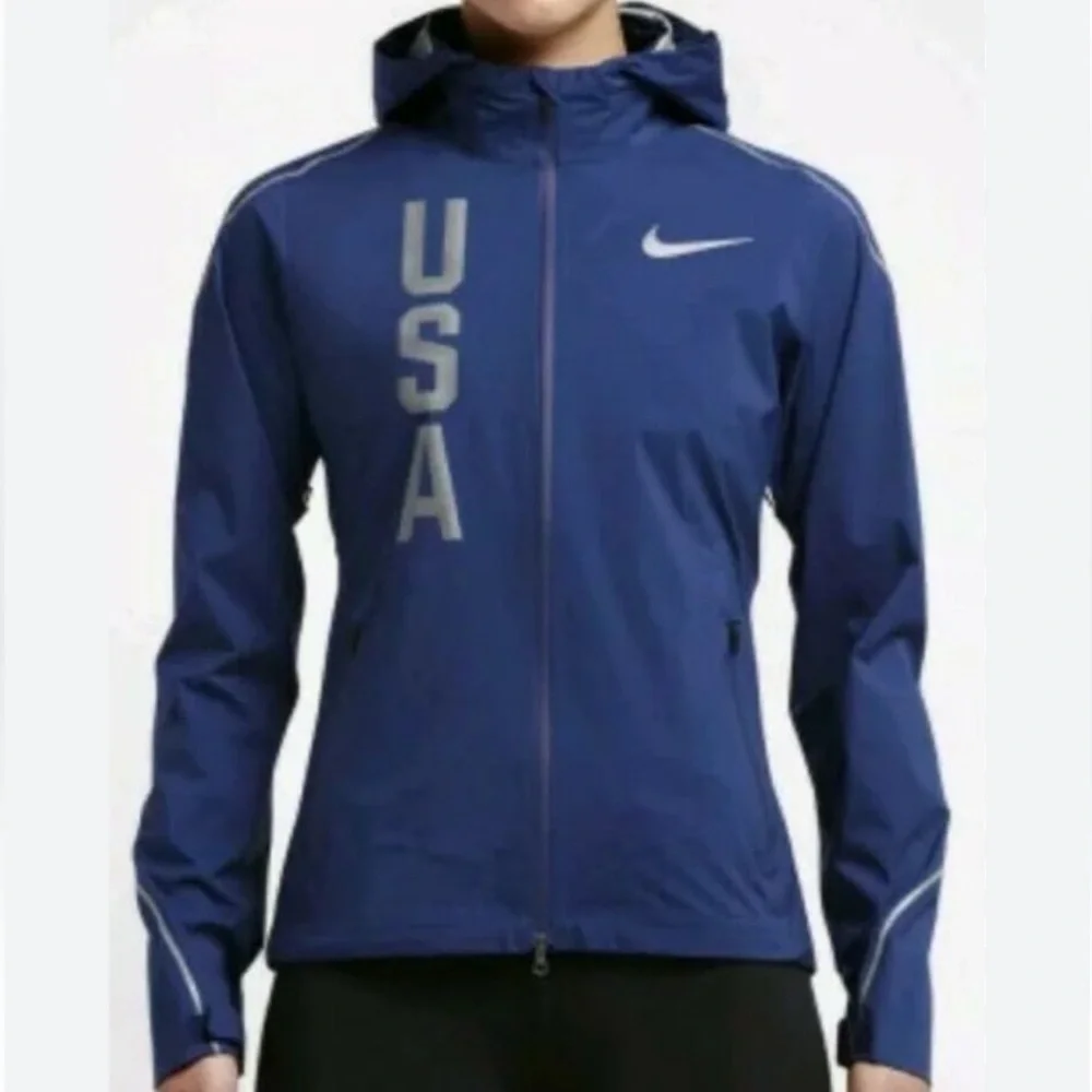 Nike Women's Team USA Hypersheild 3m Running Jacket Size S NWT